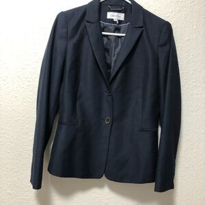 calvin klein jacket 8 womens blazer navy blue p classic work professional tt